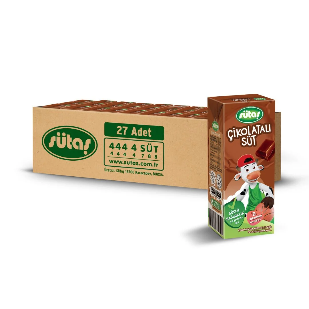 Sütaş Çikolatalı Süt 200 ml (27 adet)