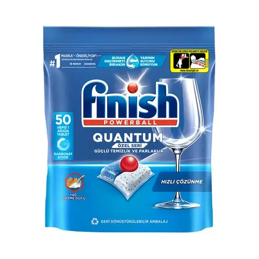Finish Quantum Bulaşık Makinesi Deterjanı 50 Kapsü