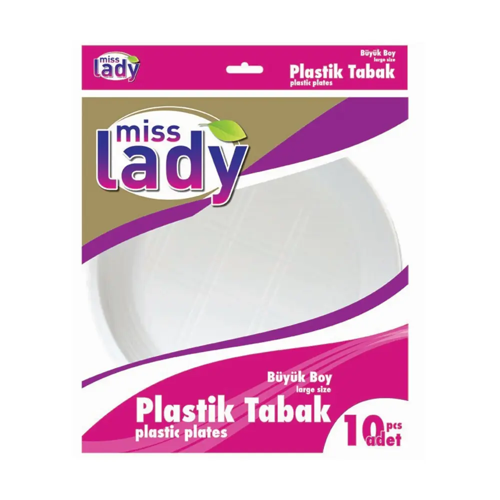 Miss Lady Plastik Tabak Büyük Boy 10'lu