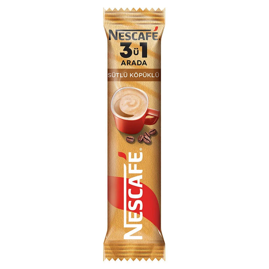 Nescafe 3'ü 1 Arada Sütlü Köpüklü 17,5 gr 72'li