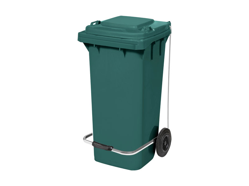 Pedallı 120 LT. Çöp Konteyneri, Yeşil