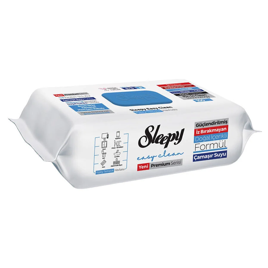 Sleepy Easy Clean Çamaşır Suyu Katkılı Yüzey Temizlik Havlusu 100 Yaprak