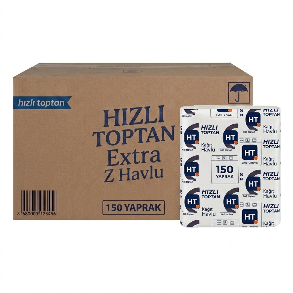 Z Katlama Havlu 150 Yaprak - 12'li