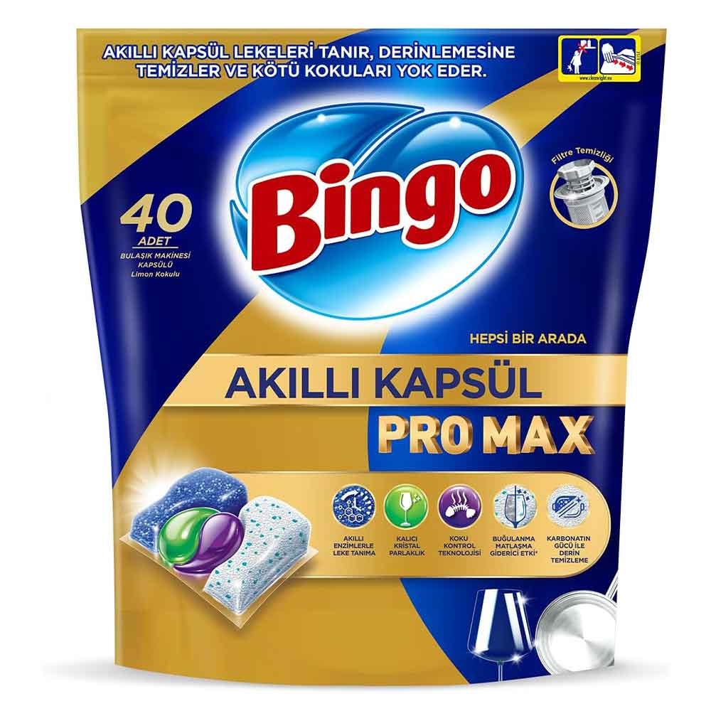 Bingo Akıllı Kapsül Pro Max H1a Bulaşık Makinesi Tableti 40'Lı